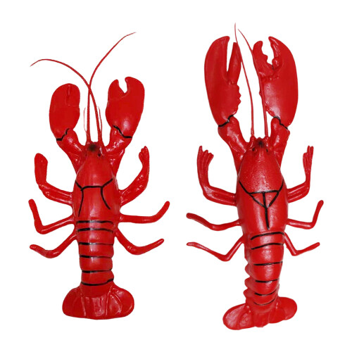 Durable ABS Materials Red Lobsters Replicas Party-L 2 pieces 2