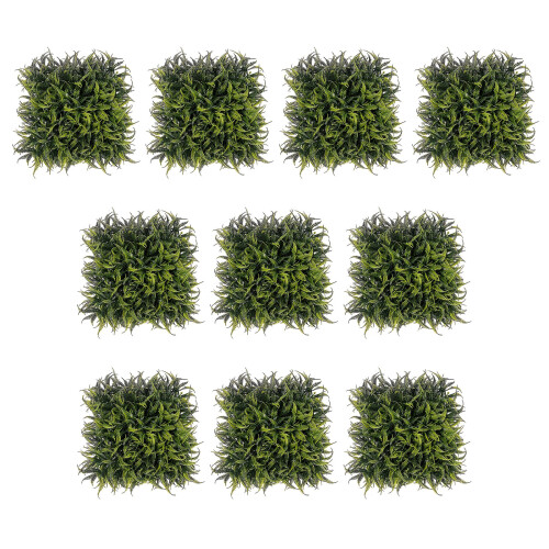 10PCS Durable Artificial Hedges Panels Waterproof Faux Plant-C