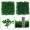 10PCS Durable Artificial Hedges Panels Waterproof Faux Plant-C 6