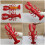 Duurzame ABS-materialen Rode kreeftenreplica's-S 2 stuks 7