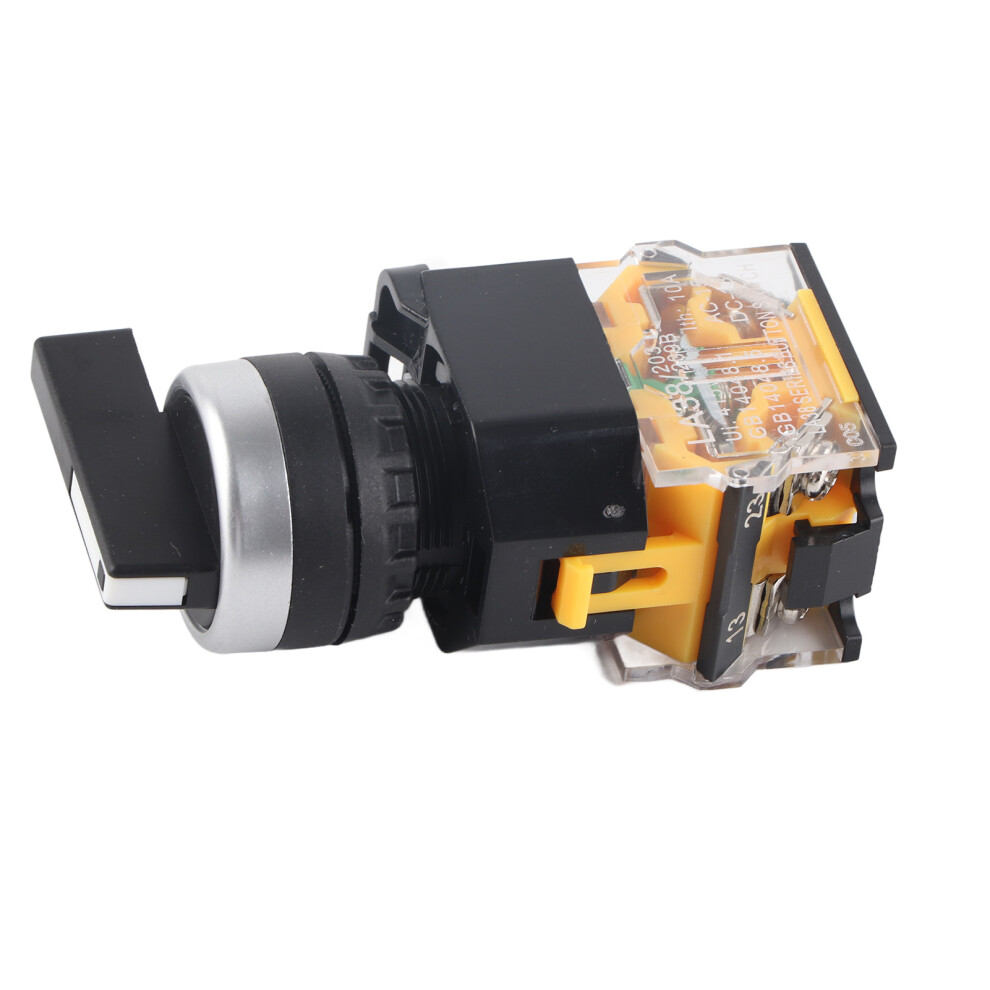 22Mm Auto Reset Rotary Switch La38â20Bx33 10A/20A Durable Long Handle 4641392540222
