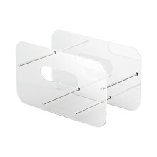 Acrylic Paper Plate Dispenser Space-Saving Paper Plate Dispenser & Holder for Cabinet Countertop RV or Outdoor Use