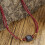Magnifique collier de perles marron à double rangée combinant 2