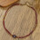 Magnifique collier de perles marron à double rangée combinant 3