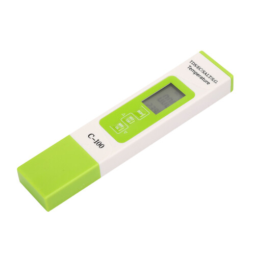 C-100 5-in-1 Water Quality Tester, TDS/Salinity/EC, Backlight