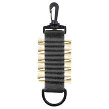 (Black multi-purpose version (installed with TEE)) Golf Tee Holder - Bag Clip Gift for Golfers (50 chars)