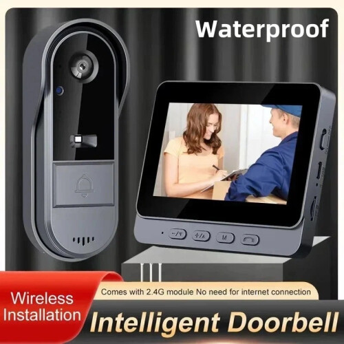 Wireless Video Doorbell 170° Night Vision IP65