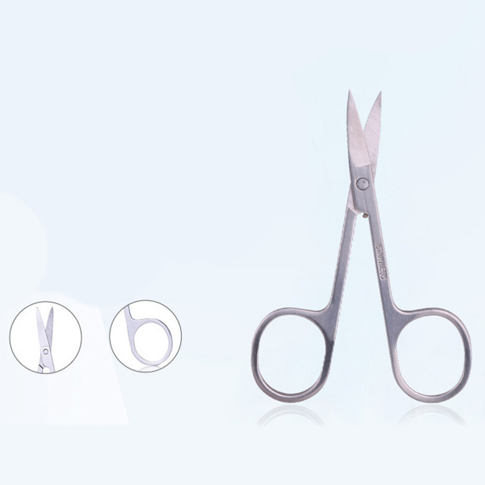 Stainless Steel Eyebrow Scissors Comb, 8.7cm, Compact & Durable