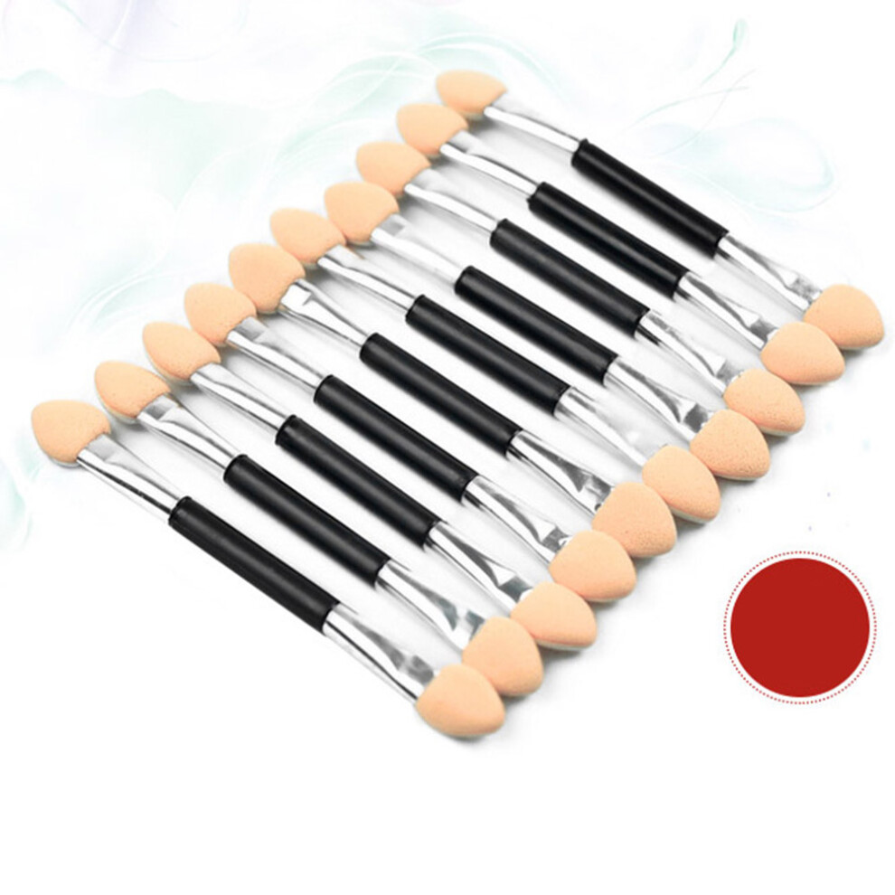 10pcs Double-Ended Disposable Eye Shadow Sponge Applicators for Precise Makeup