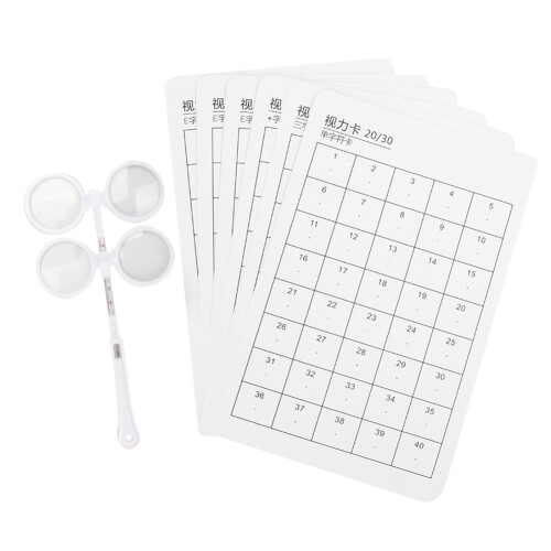 Optical Flipper Adjustable 150 Plastic 6pcs with Visual Card for Eye Training 1