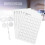 Optical Flipper Adjustable 150 Plastic 6pcs with Visual Card for Eye Training 6