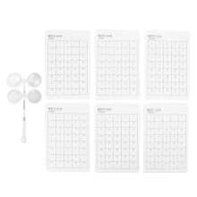 Optical Flipper Adjustable Plastic 6pcs 200 Degree with Visual Card