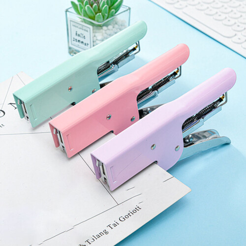 Green Metal Portable Stapler Office Multi-Function Hand Stapler 2
