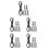 30Pcs Durable Copper Temperature Probe Sensor for Ac and Refrigerators 1
