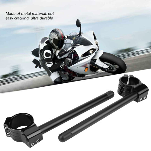CNC Motorrad分离车把 37mm Schwarz Metall Neu 2