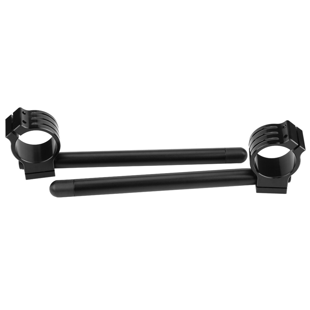 Universal 31Mm Bike Handlebar Fork Clip Ons Motorcycle Racer Bar Billet Black 5061392767266