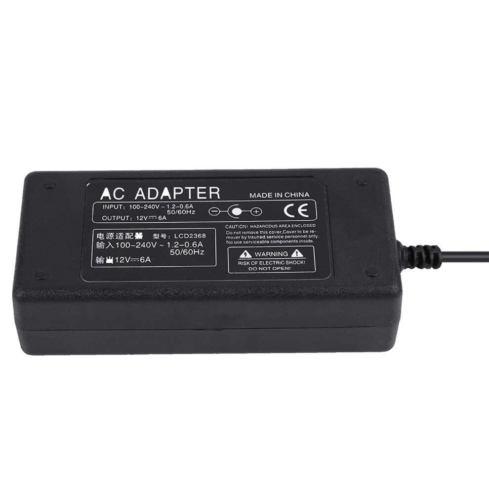 72W 12V 6A Ac Dc Adapter 5.5X2.5mm 7790334150979