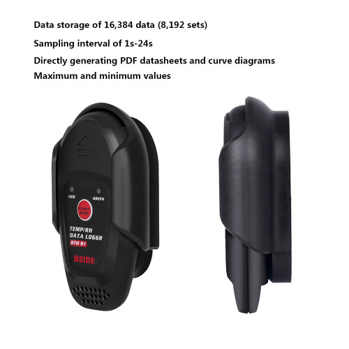 Mini USB Humidity Temp Data Logger RH Thermometer 7.5x4x2.5cm Gray 2
