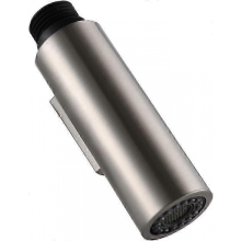 Pull-out spray head for kitchen faucet, universal replacement with brushed nickel finish