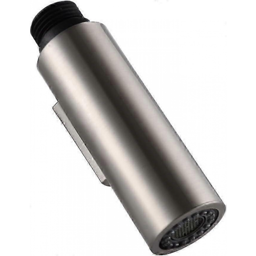 Pull-out spray head for kitchen faucet, universal replacement with brushed nickel finish