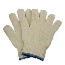 Heavy-Duty Pair of Large Heat-Resistant Oven Gloves with Fingers, Thick Knitted Cotton, Heat Resistant for Air Fryer, BBQ, Gardening, a