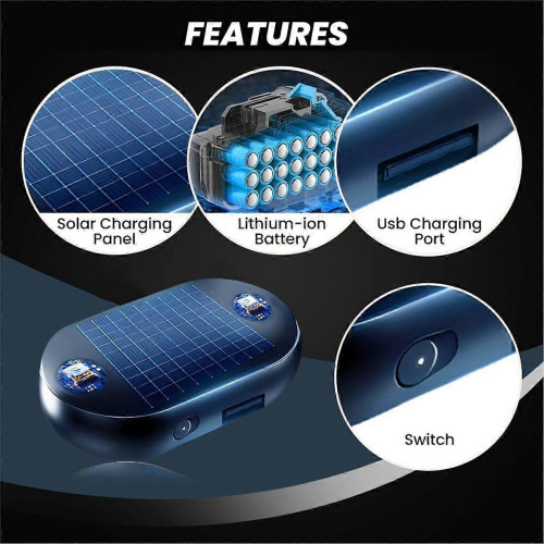 Stück elektromagnetische Autoschneeräumgeräte mit Frostschutz, tragbare solarbetriebene elektromagnetische Molekulargeräte 2