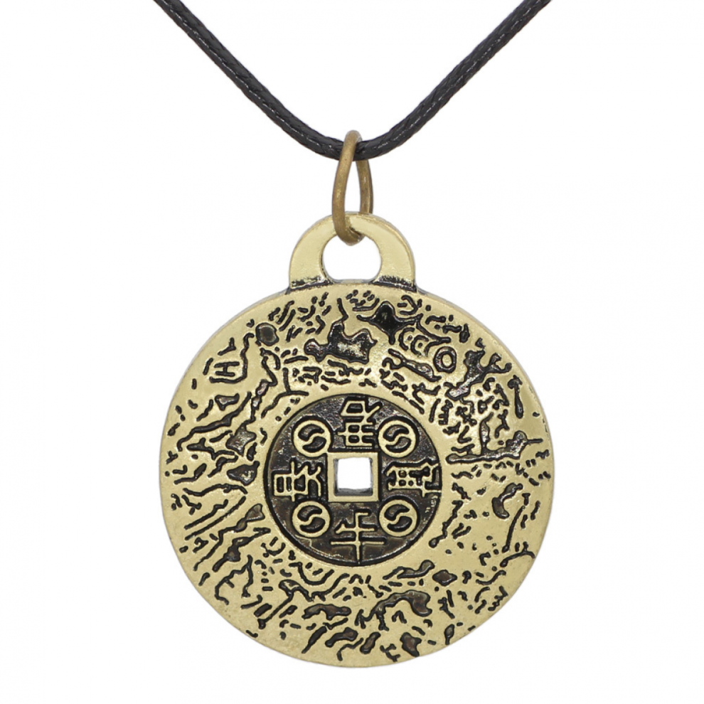 Retro Feng Shui Money Amulet Pendant Necklace Lucky Men Wealth Coming 6485316803417