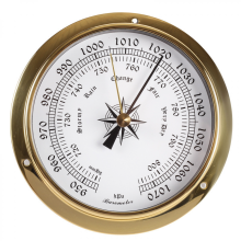 Barometer, Wall Mounted Tester Copper Shell Marine for Weather Station, Wall Hanging Boat Using Bar