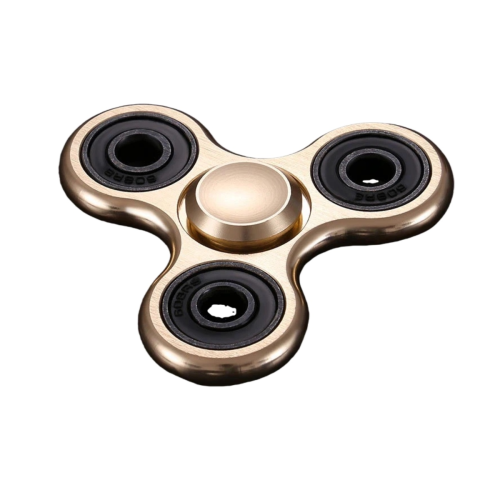 Spinner de aluminio dorado