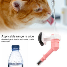 ABS Dog Water Feeder Hanging Nozzle Leak-Proof 118g Pink, 10x10x6cm