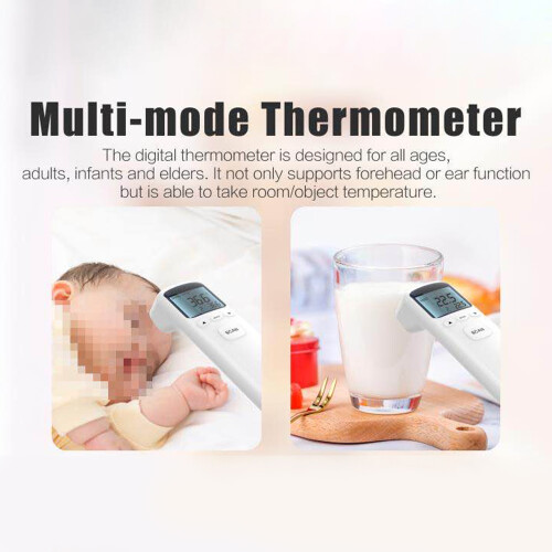 YS-ET03 Infrared Forehead Thermometer, 32-42.2C, Large LCD, Fast Reading 1