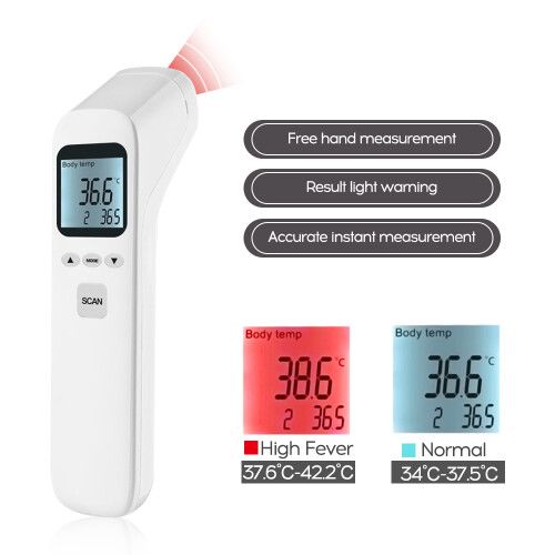 YS-ET03 Infrared Forehead Thermometer, 32-42.2C, Large LCD, Fast Reading 2