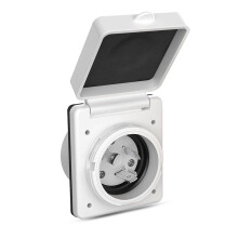 30A RV Plug Twist Lock Inlet,Shore Power Inlet Plug 125V/250V RV Power Receptacle for Marine Boat Trailer CamperShed