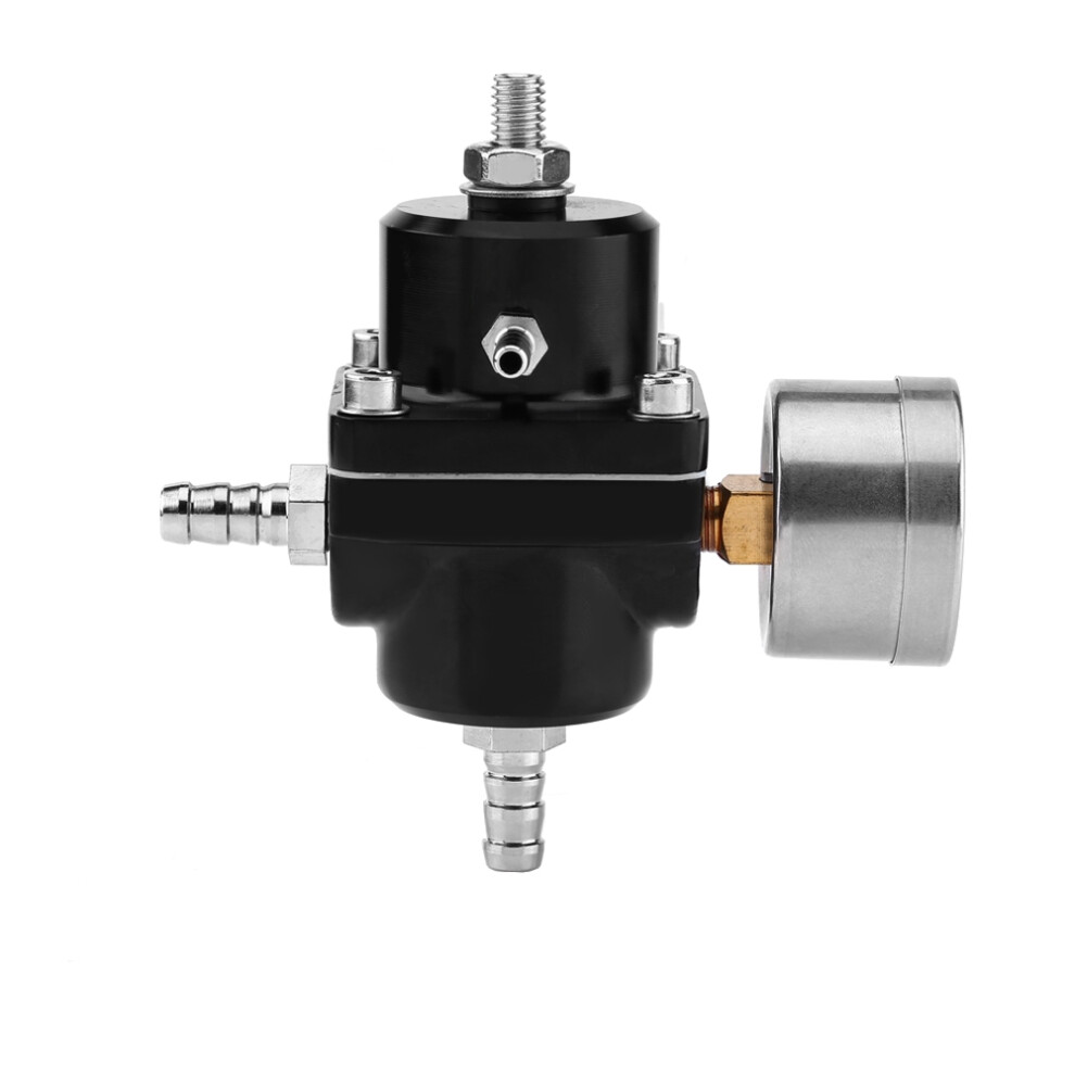 Aluminum Alloy Fuel Pressure Regulator Gauge Kit 0-140 Psi Adjustable 6921392547482