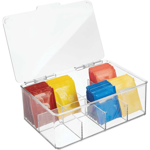 Tea Bag Storage Box Office Multifunctional Storage Box Storage Box Coffee Bag Compartment Box 2