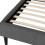 Seconique Verona 5ft Kingsize Bed - Grey Fabric 4