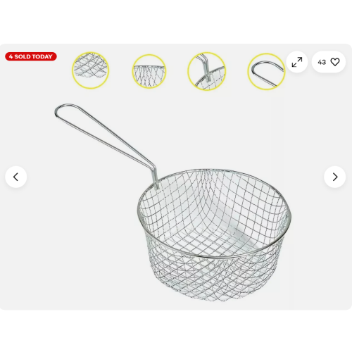 Chip Pan Fryer Baskets Strainer 1