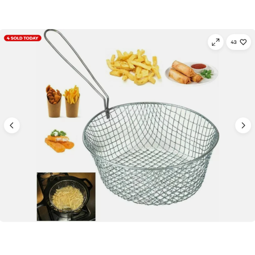 Chip Pan Fryer Baskets Strainer 2