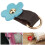 5 Pcs Blue Zipper Puller Heads with Split Leather Flower Shape, 3.5x2cm 4