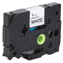 Brother TZe Compatible 9mm White Laminated Tape
