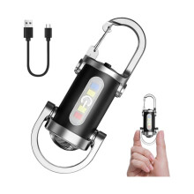Rechargeable Flashlight, Keychain Lights, Mini Waterproof Torch, 7 Modes, Small and Portable, For Hiking, Night Work and Outdoor Activities