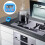 Electronic digital kitchen timer with transparent LCD screen, count-up and count-down function, 3 large on/off buttons 4