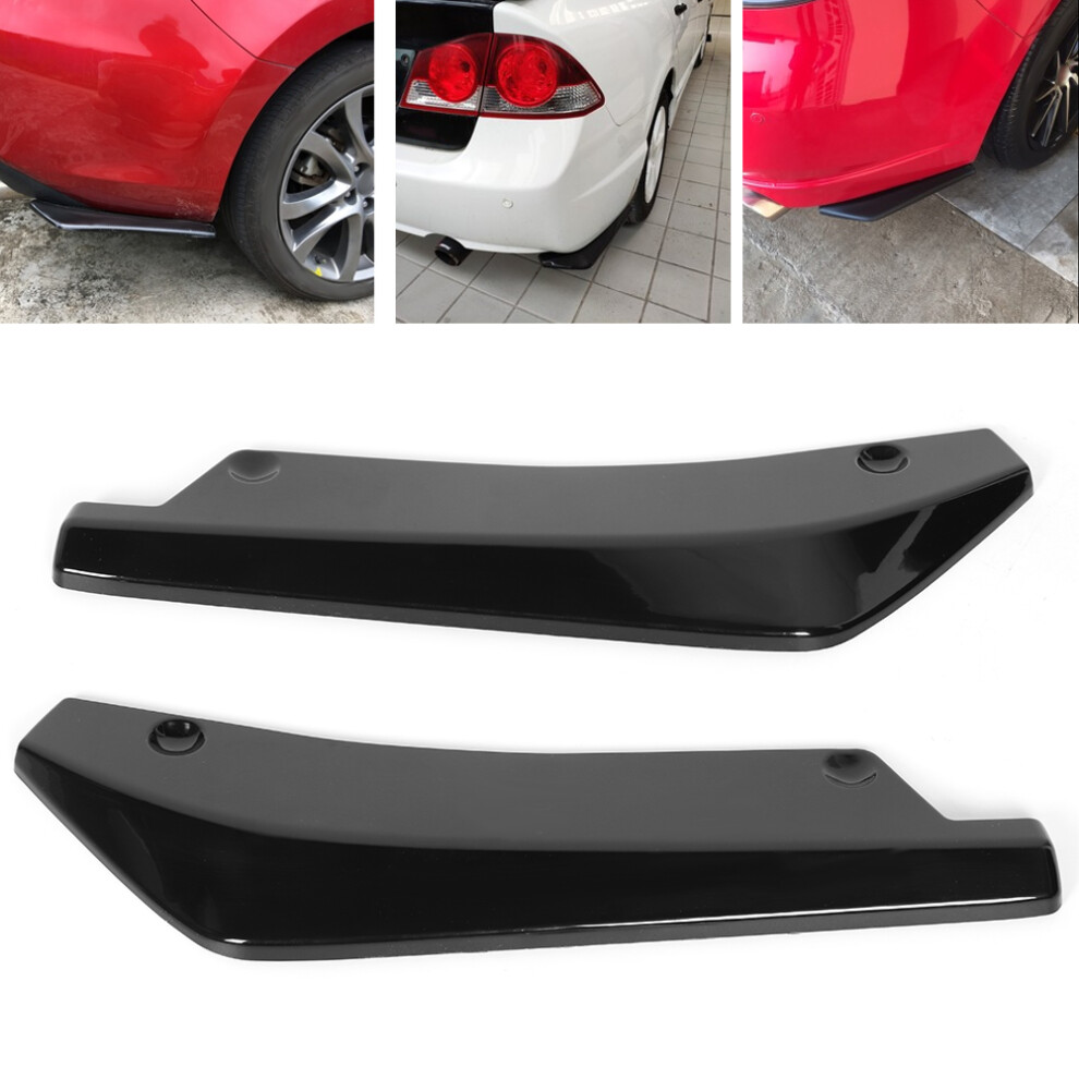 Universal Glossy Abs Rear Spoiler Bumper Diffuser Splitter 50Cm Black 4371392551606