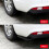 Universal Glossy Black ABS Rear Spoiler Bumper Diffuser Splitter 50cm 8