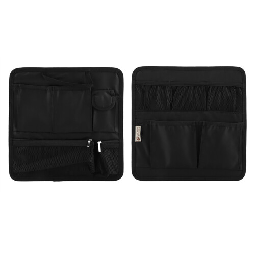 Multi-Item Nylon Travel Organizer Backpack Insert, Black, 140g