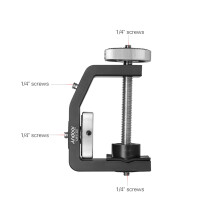 Hochleistungs-Aluminium-C-Klemme Max. 60mm, 4kg für Kameras & Lichter
