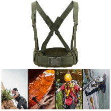 Outdoor Multifunctional Nylon Waist Belt for Climbing & Camping-Grey