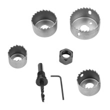 High Carbon Steel Hole Saws for Woodworking - 32/38/44/54mm Set of 4 Sizes