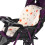 Padded Baby Stroller Liner with Safety Strips 7