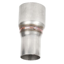 63mm to 45mm Stainless Steel Exhaust Reducer Connector Pipe Straight Tube